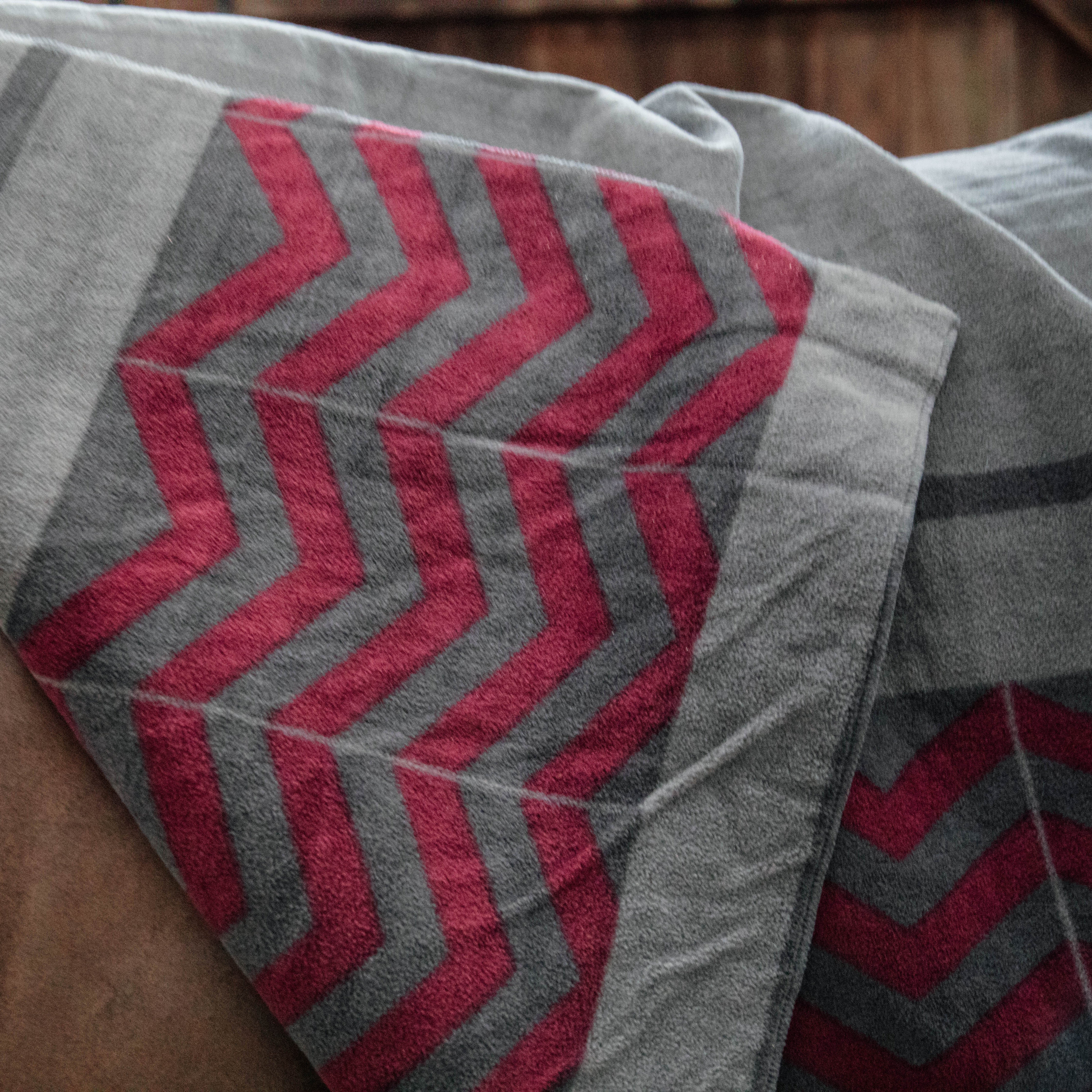 Fleecedecke Square Schwer Fishbone 140x160cm