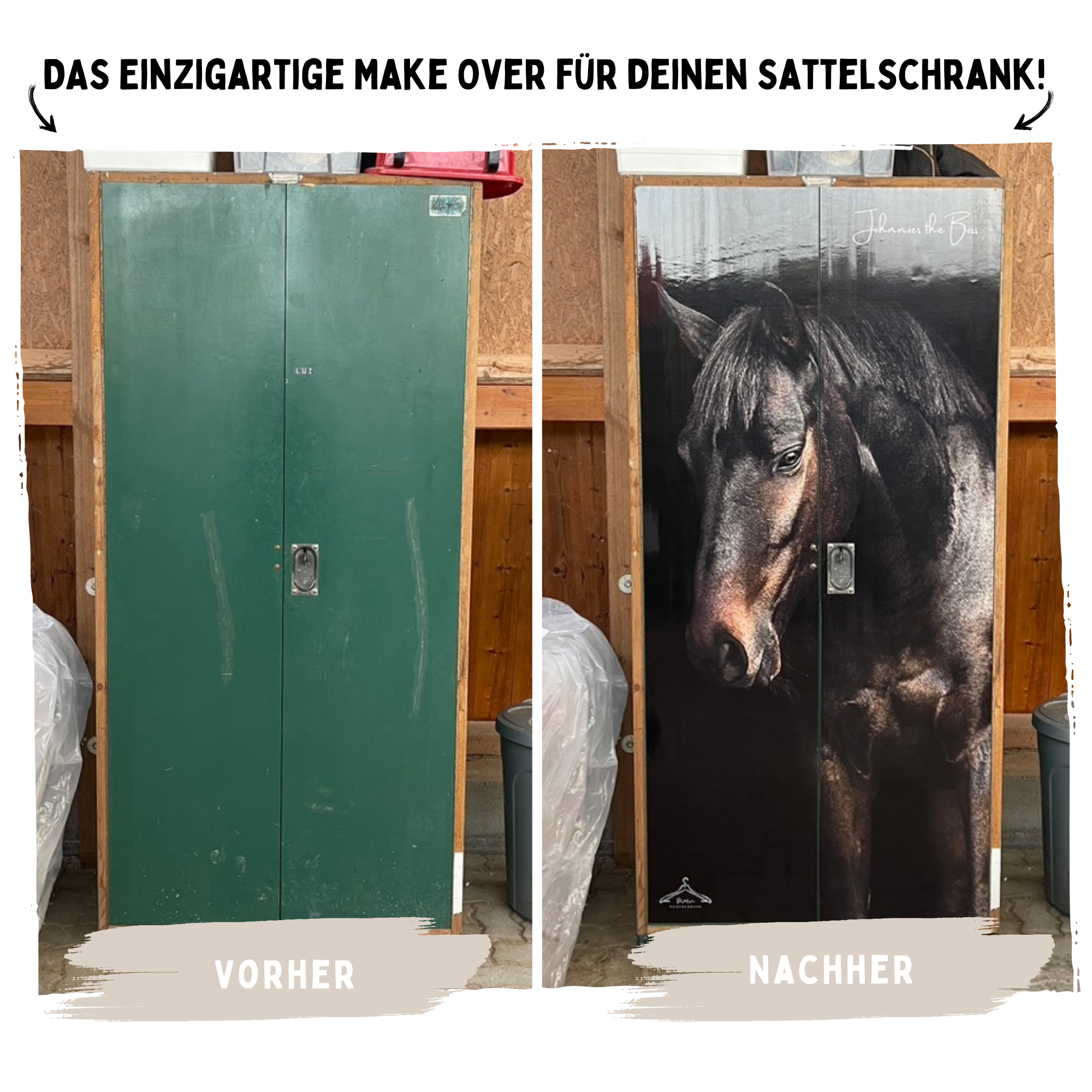 Sattelschrank Folie "Ride More - Worry Less"