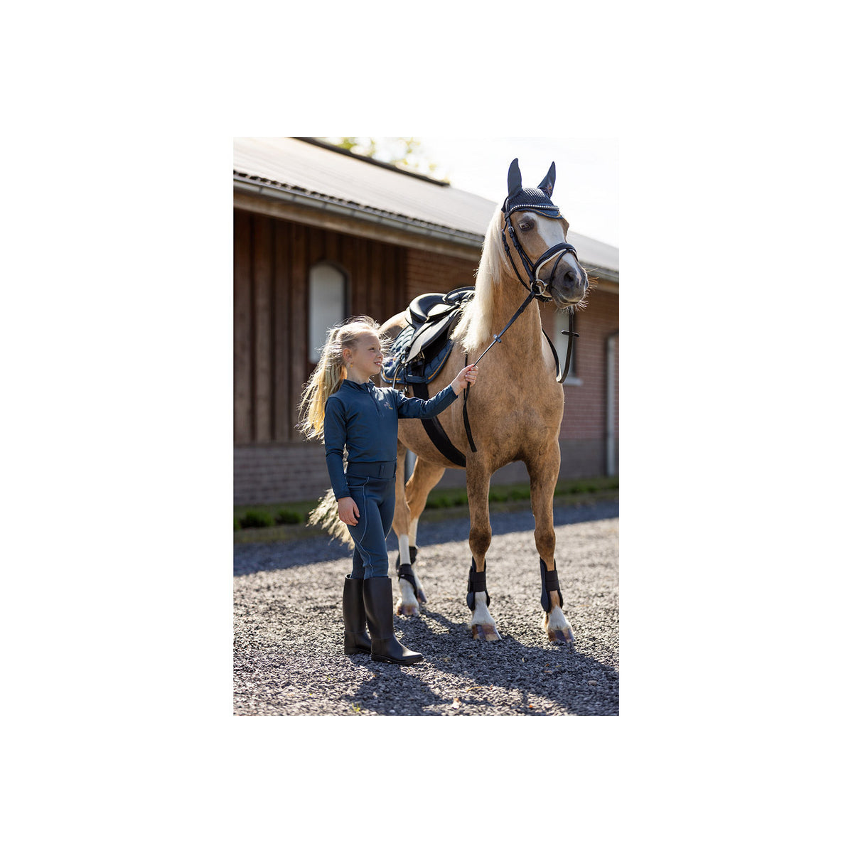 BR Mini Horse Langarmshirt mit Reißverschluss