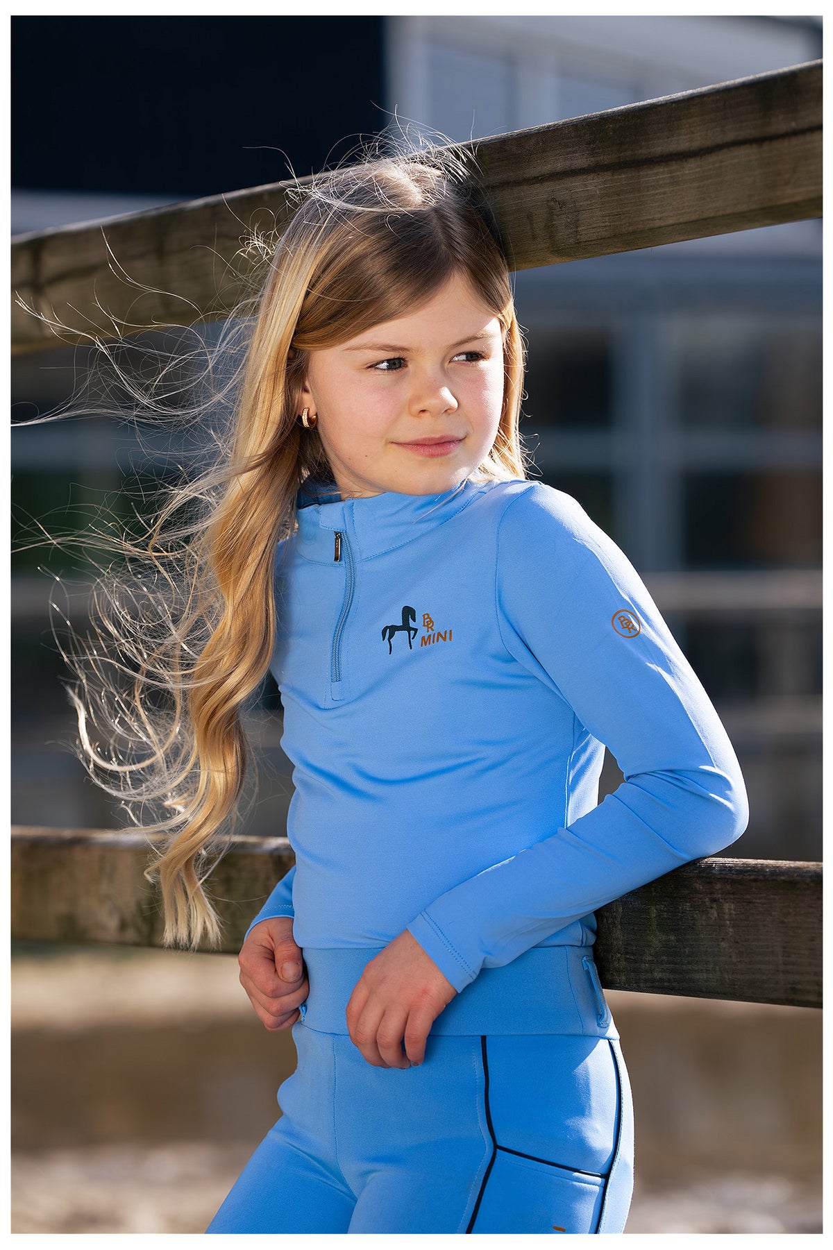 BR Mini Horse Langarmshirt mit Reißverschluss