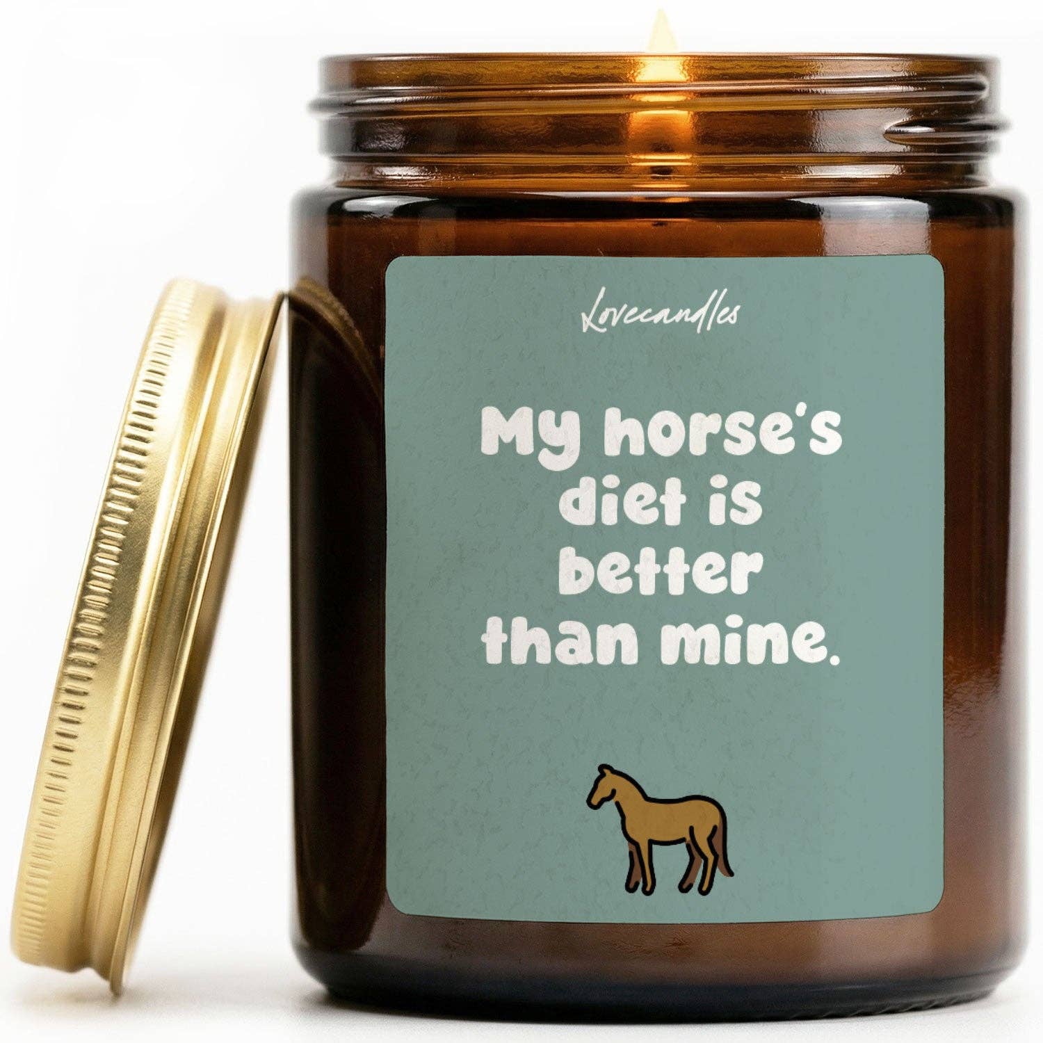 Vanille Duftkerze - My horse’s diet is better than mine