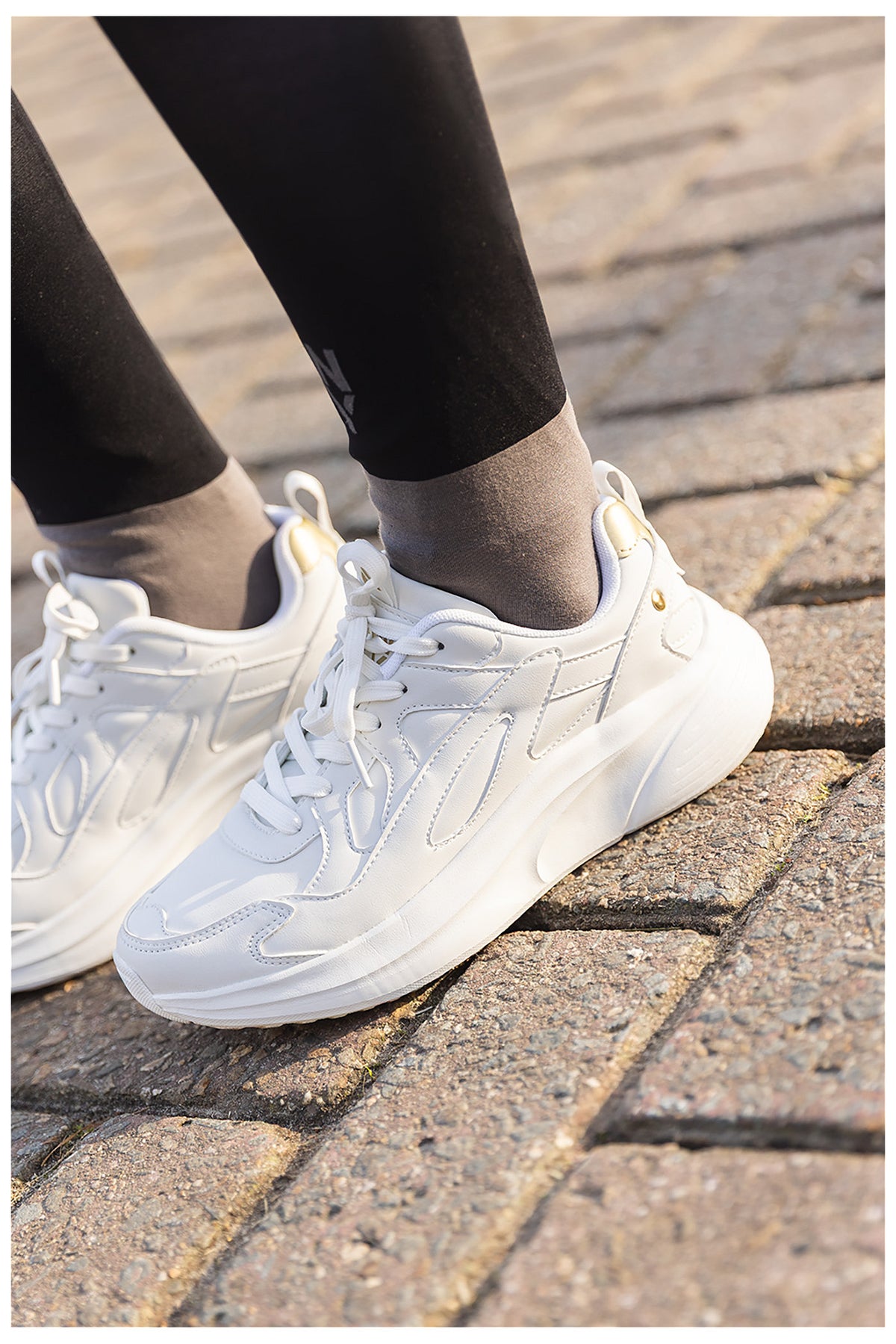 ANKY® Sneaker Oro Blanco