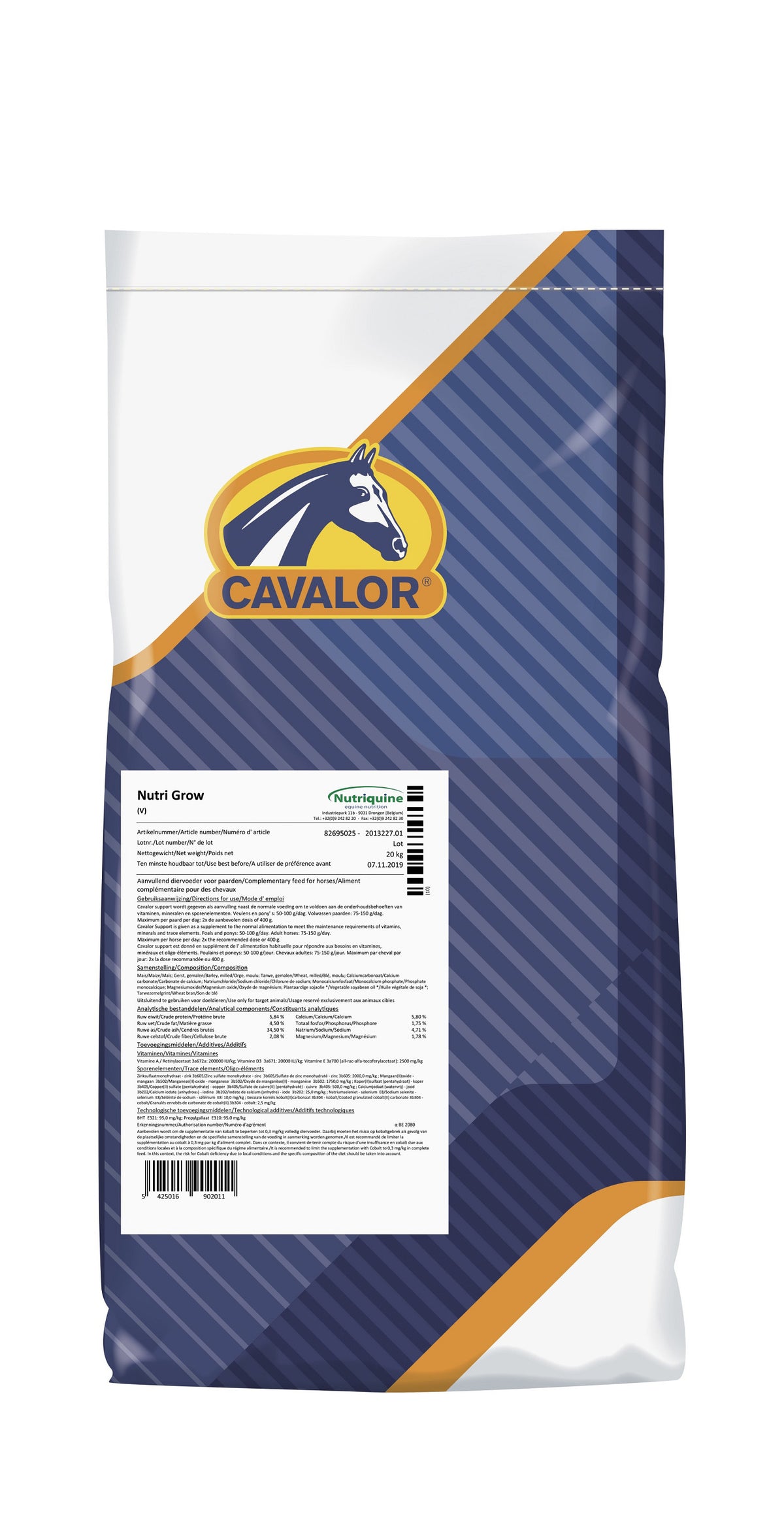 Cavalor Nutri Grow (Pro Grow) 20 kg