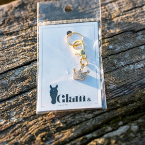 GLITTER CROWN Charm