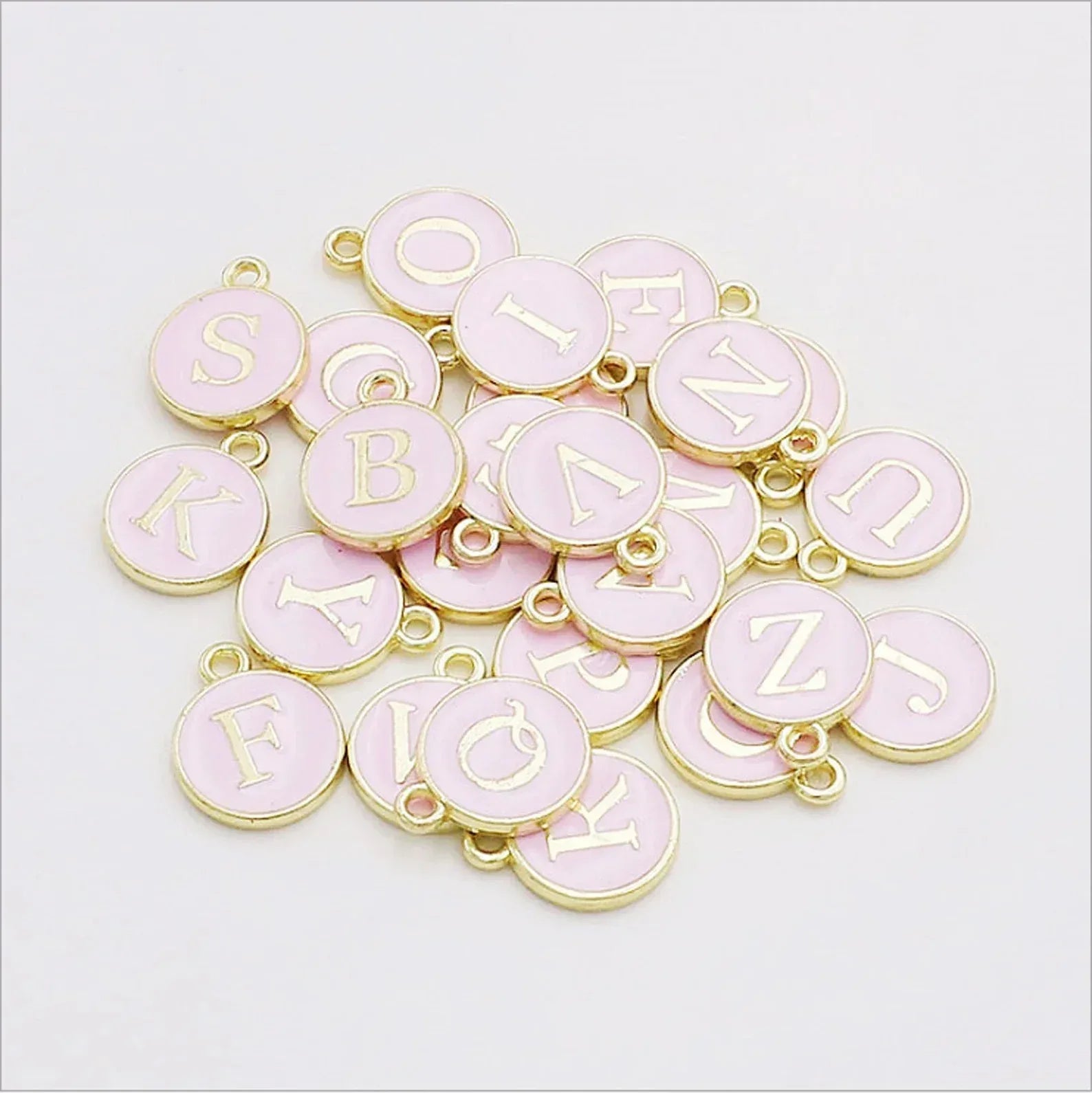 SERIFEN BUCHSTABEN Charm - rosa gold
