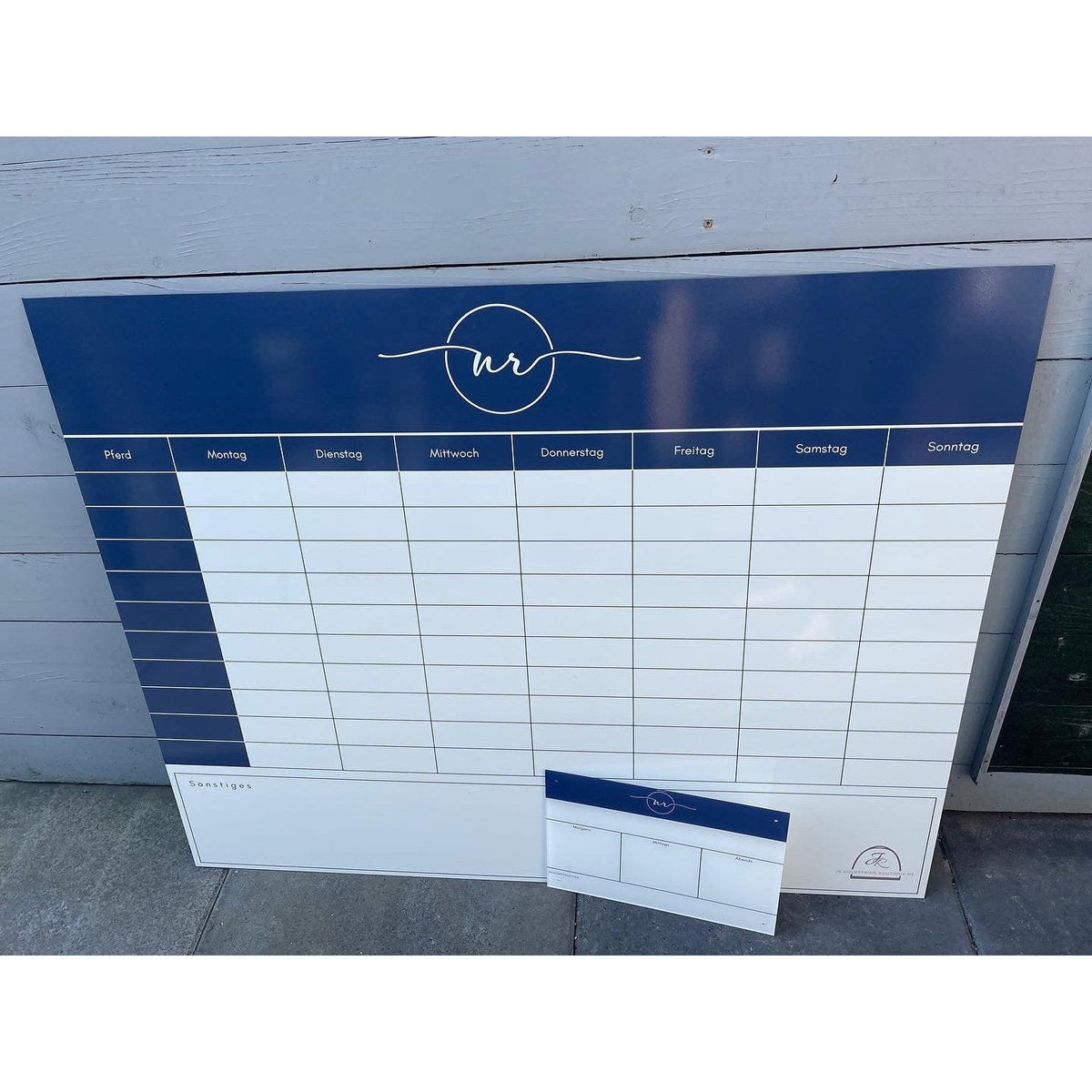 Personalisierte Stalltafel im Wunschdesign