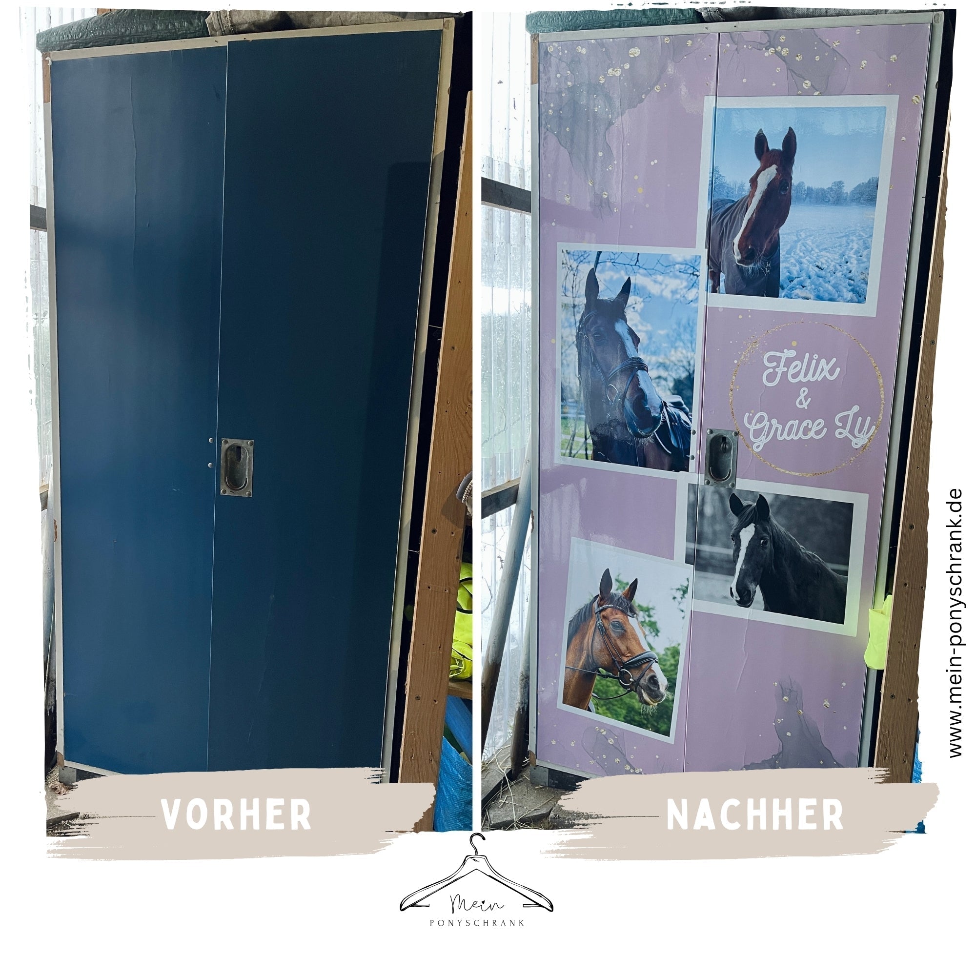 Sattelschrank Folie "Marmor rosé"