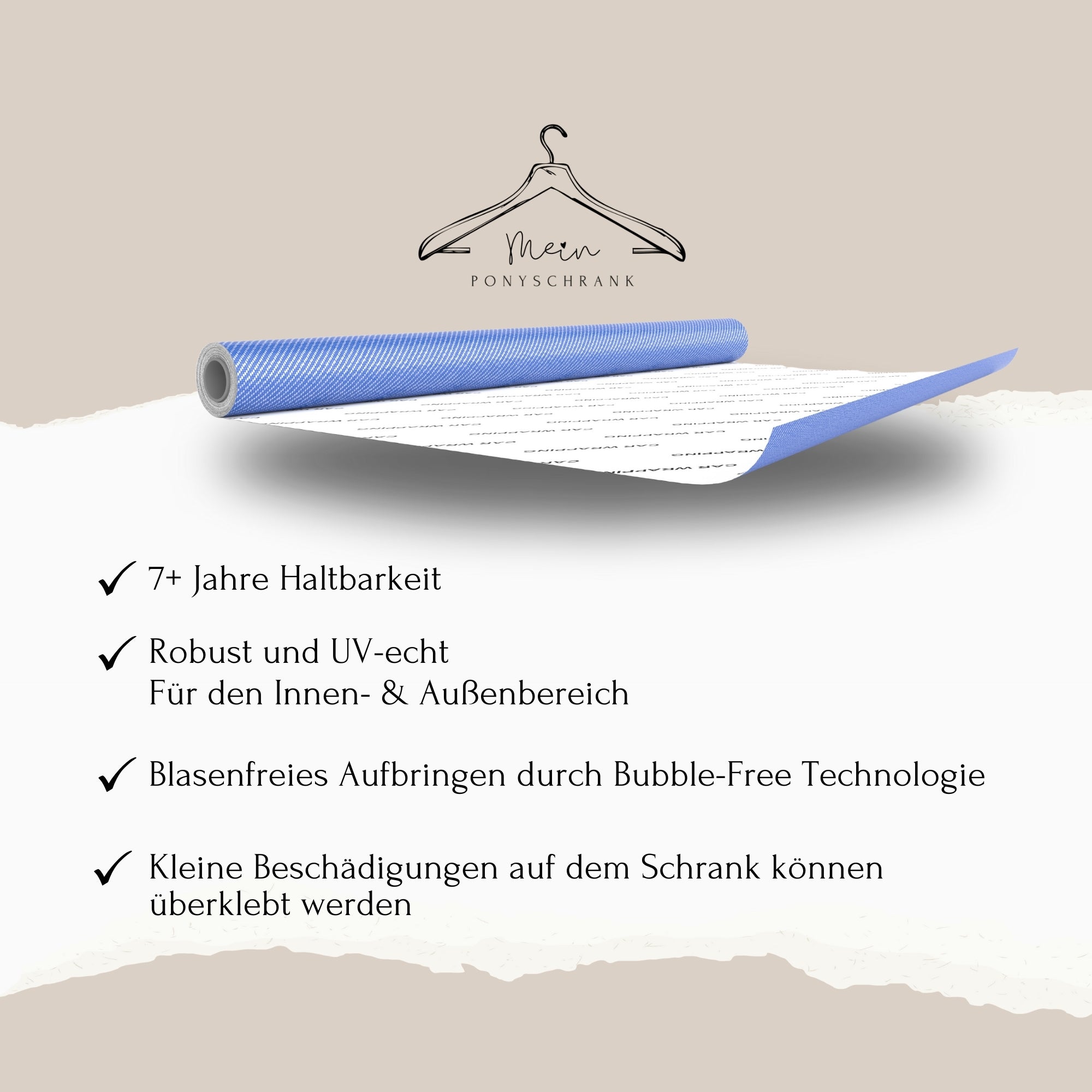 Sattelschrank Folie "Marmor rosé"