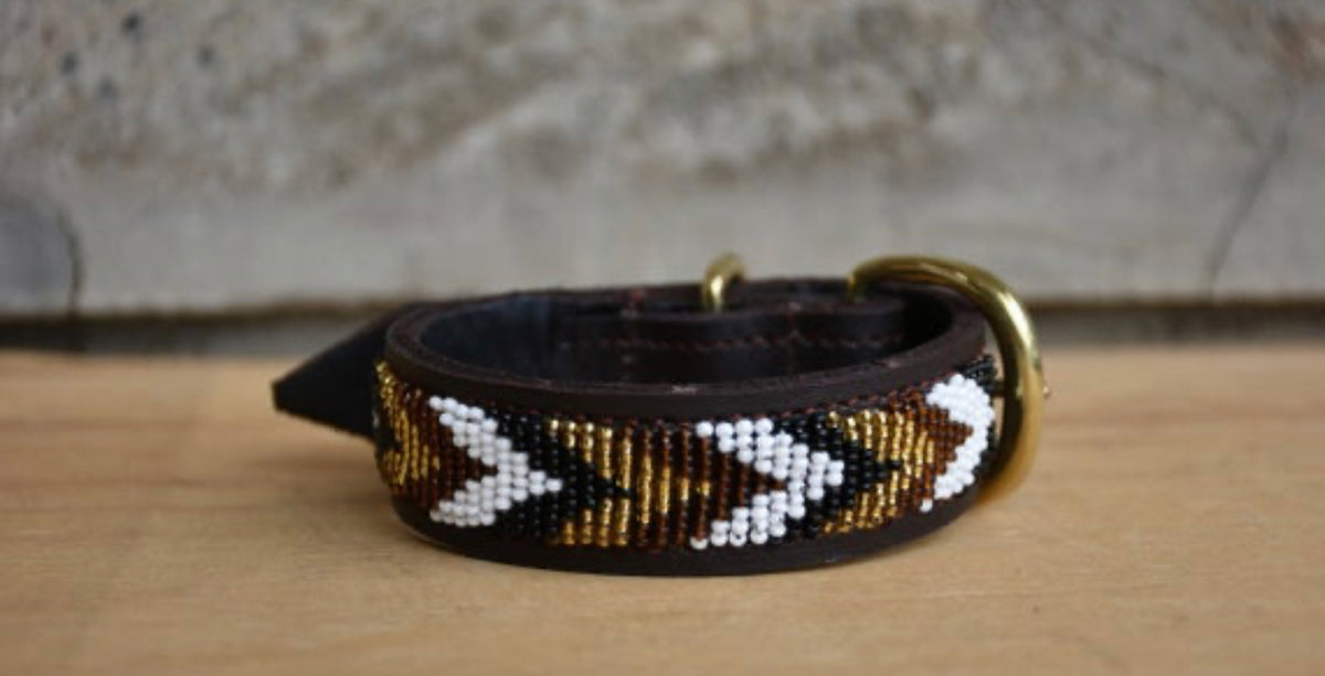 Hundehalsband Perlen Maasai Kollektion alle Designs