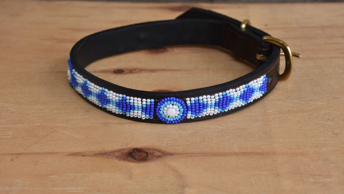 Hundehalsband Perlen Maasai Kollektion alle Designs